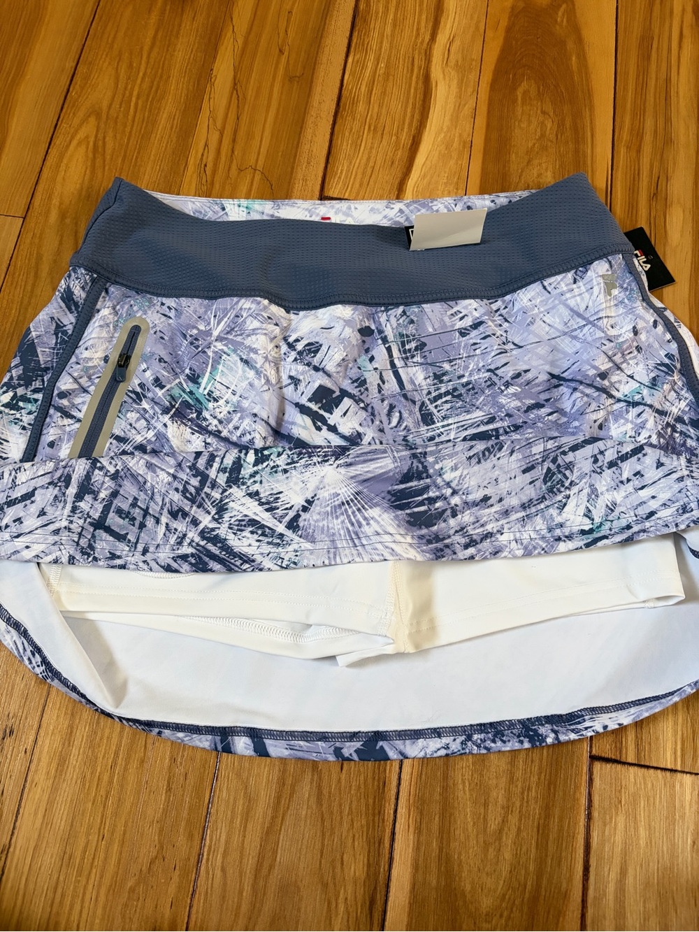 FILA Women's Performance Skort in Blue Print. New w/tags